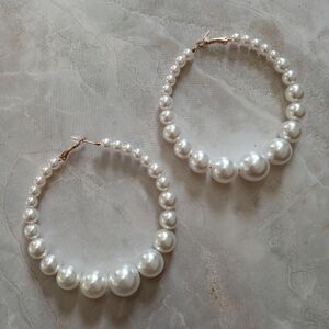 Faux Pearl Earrings